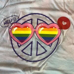 NEW Hello Love Long Sleeve soft Tie Dye T-shirt